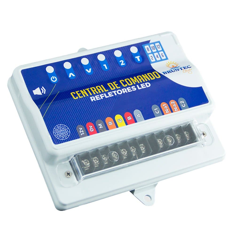 Central de Comando para Power LED de Piscina 6A 12V com Timer BRUSTEC-110238