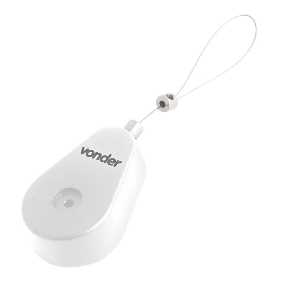 Dispositivo Retratil Antifurto Branco de Plastico VONDER-8617
