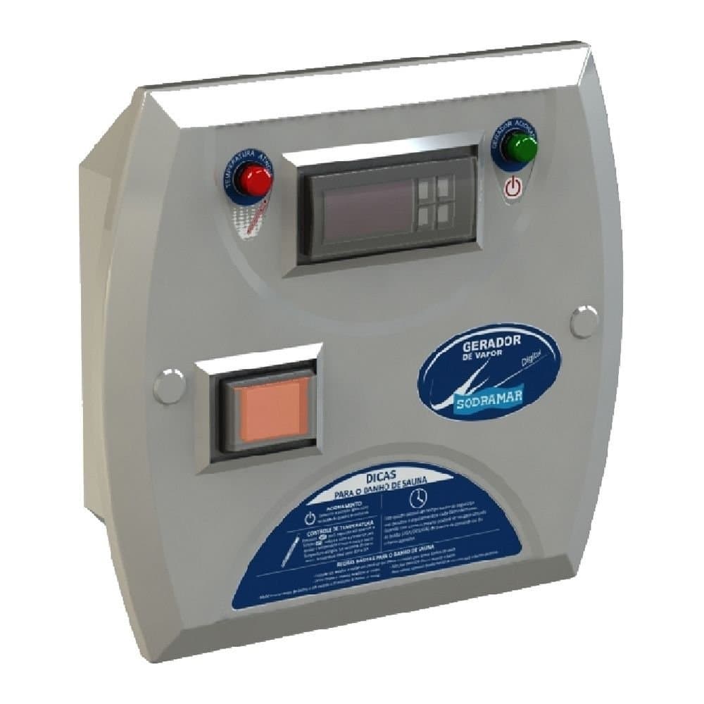 Comando Digital para Sauna a Vapor Compact Line SODRAMAR-18365