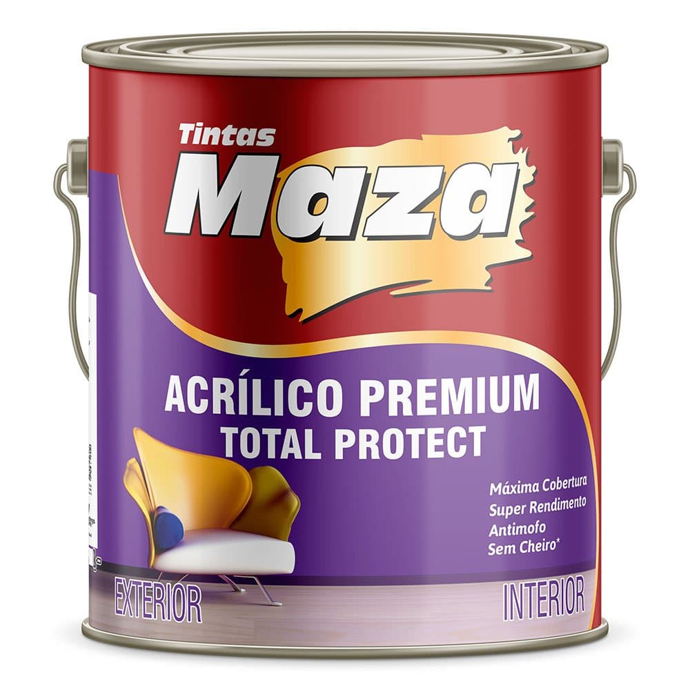 Tinta Acrilica Premium Azul Capri Fosco 36L MAZA-11295