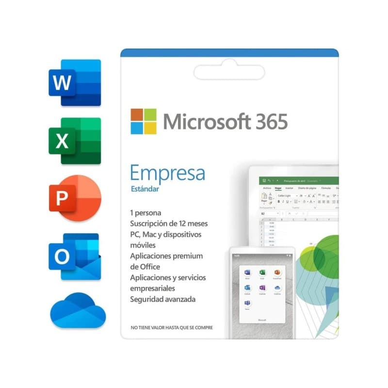 Microsoft 365 Business Standard - 5 PCs/MAC - Suscripción: 12 meses