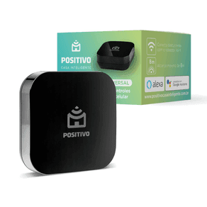 Smart Controle Universal Wi-Fi Positivo Casa Inteligente - Cobertura 360° - Alcance 8m - Alimentação Micro USB