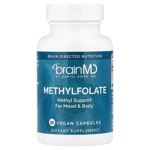 BrainMD, Methylfolate, 30 Vegan Capsules (5,000 mcg per Capsule)