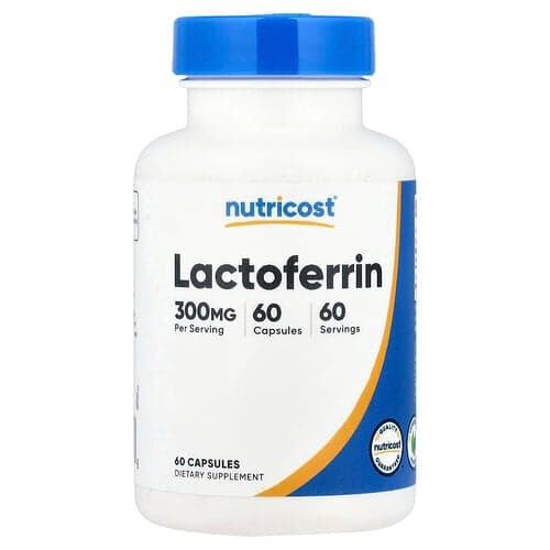 Nutricost, Lactoferrin, 300 mg, 60 Capsules
