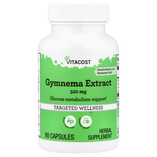 Vitacost, Gymnema Extract, 520 mg, 90 Capsules