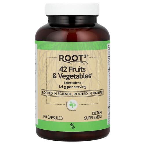 Vitacost, Root2®, 42 Fruits & Vegetables, 180 Capsules