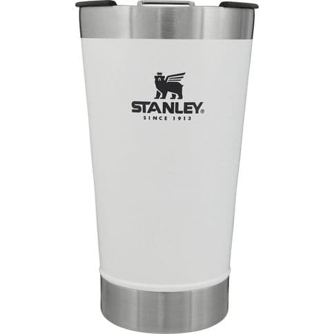 Copo Térmico para Cerveja com Tampa em Inox 473ml Stanley Branco