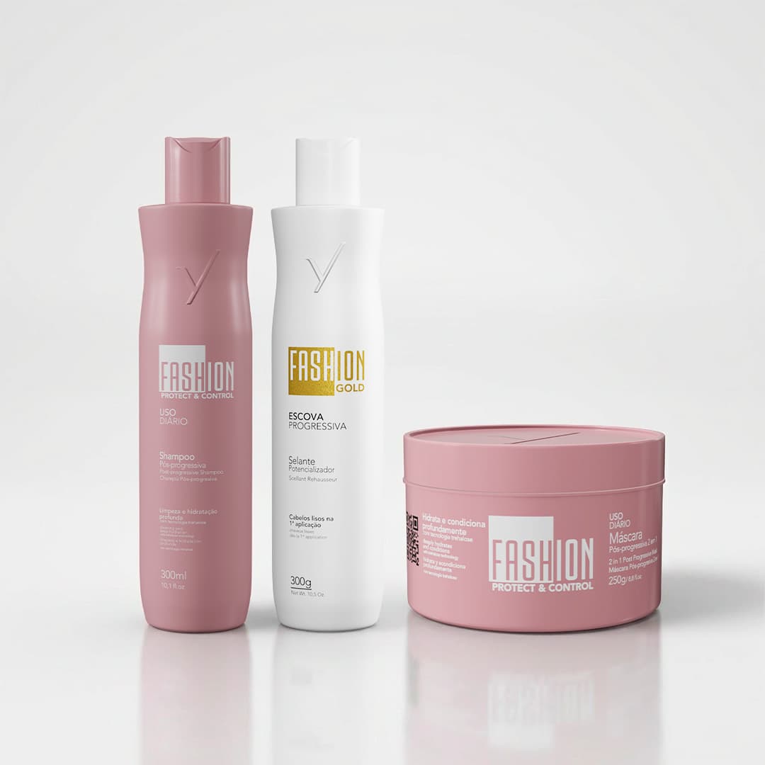 Kit Escova Progressiva Fashion Gold Baby 300g