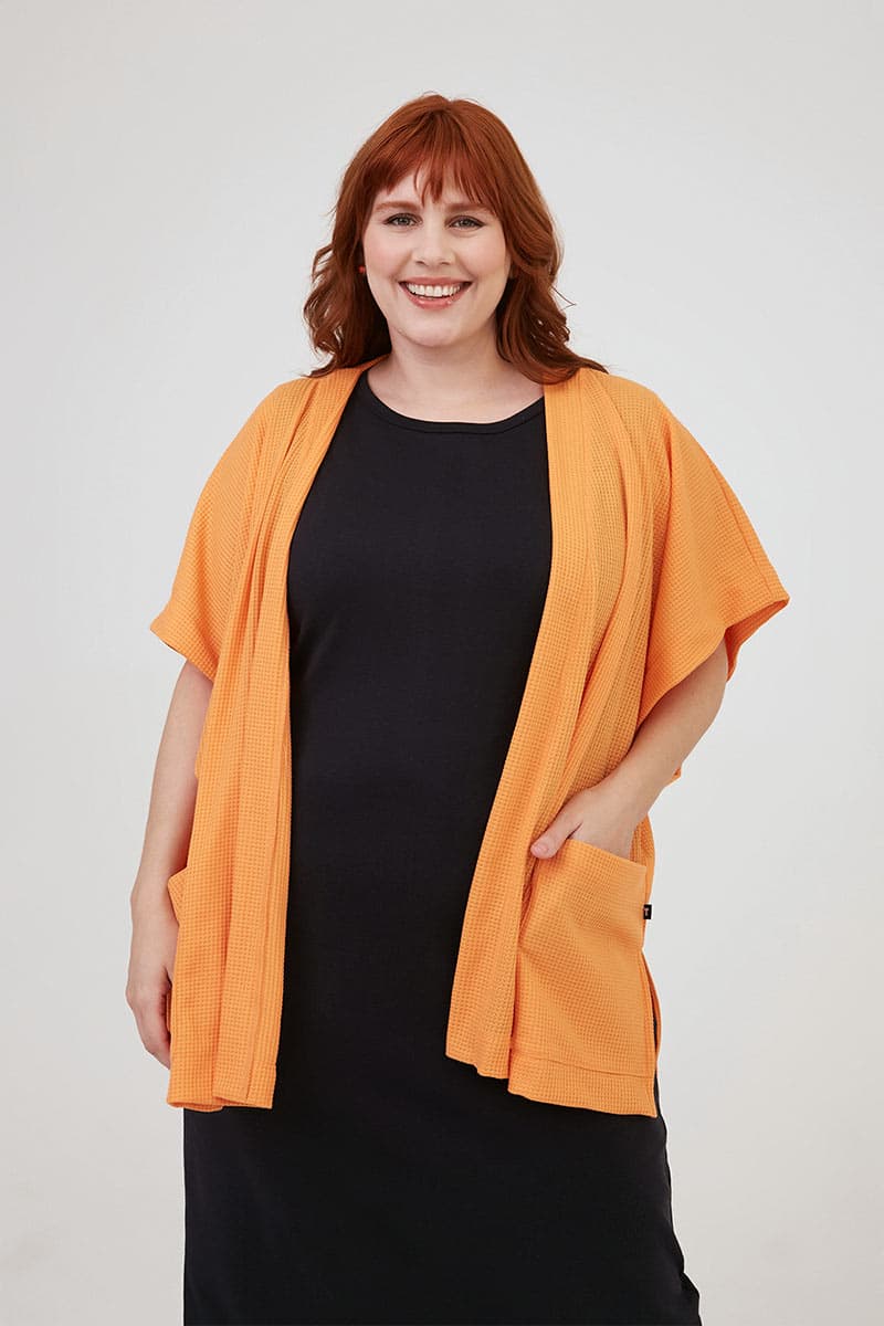 Kimono com Bolso Resort Laranja