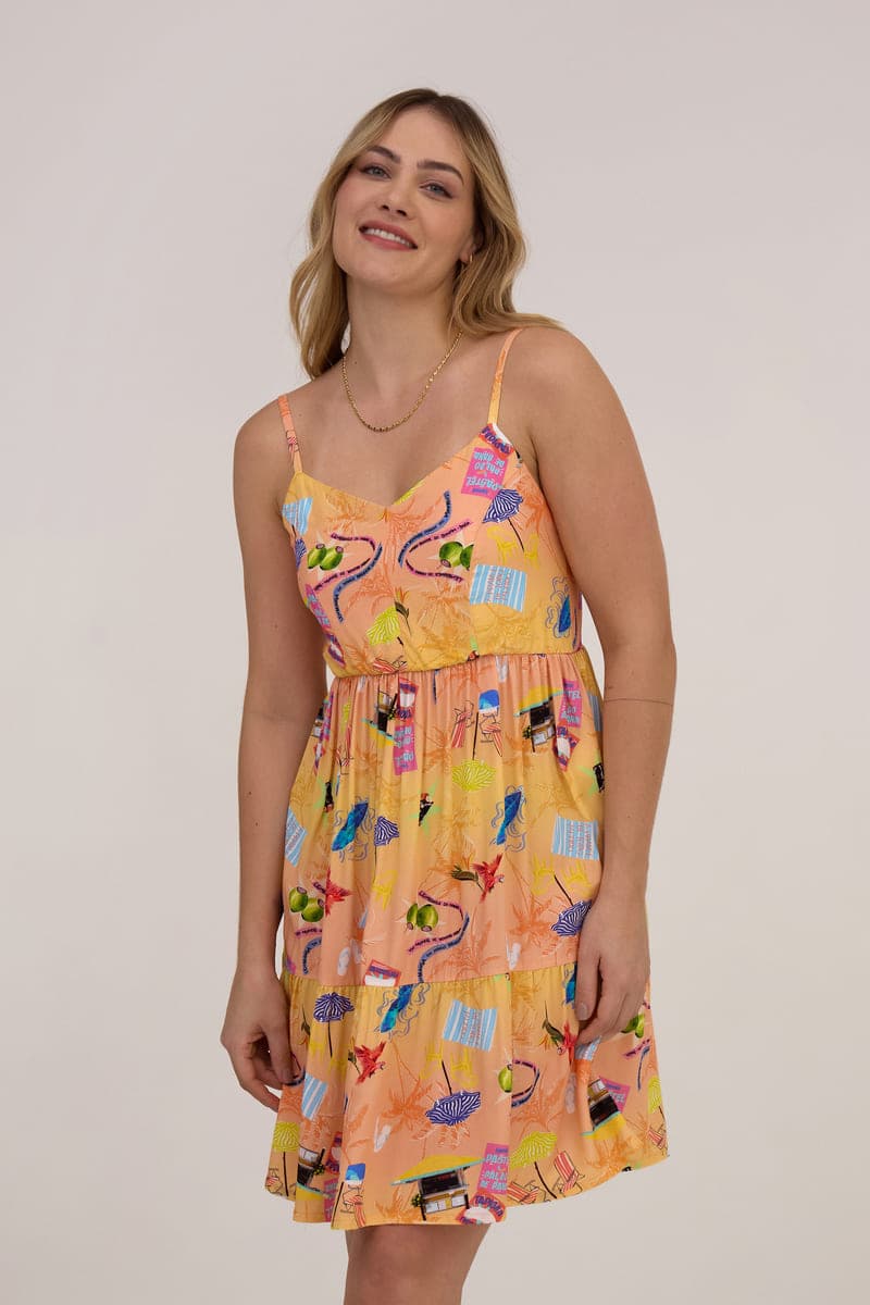 Vestido Alcinhas País Tropical