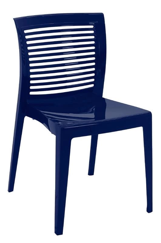 Cadeira Tramontina Azul Navy Em Polipropileno Victoria