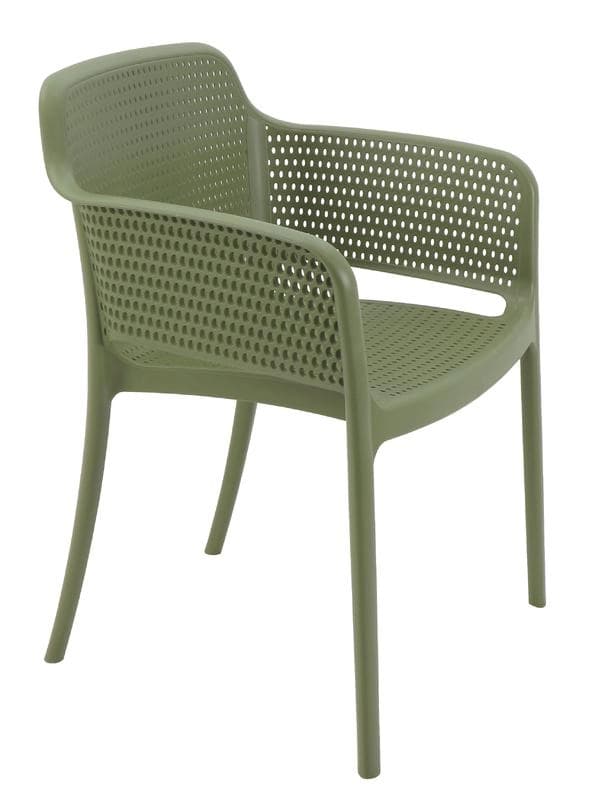 Cadeira Tramontina Verde Oliva Em Polipropileno Oceano +Clean Gabriela Eco