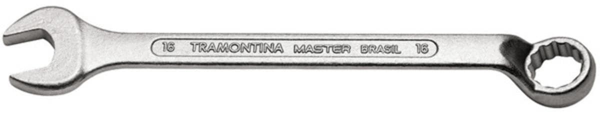 Chave Combinada 23mm Tramontina Master Com Pescoço Corpo Forjado Em Aço Especial Cromado