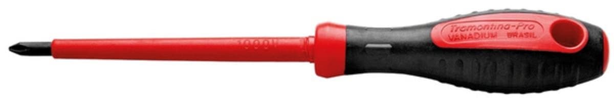 Chave De Fenda Isolada IEC 60900 Ponta Cruzada 3x150mm 1/8x6" Tramontina PRO